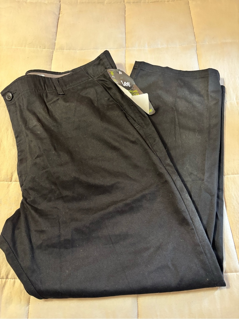 Lee Men’s Black Chino Pants - Straight Fit